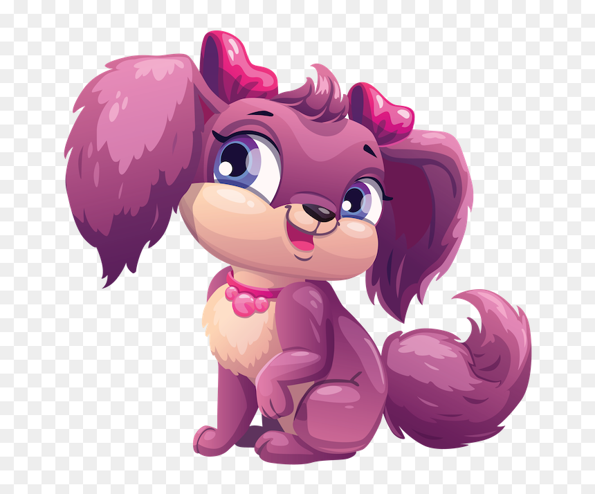 Cartoon Image - Cute Girl Dog Cartoon, HD Png Download - water squirt png