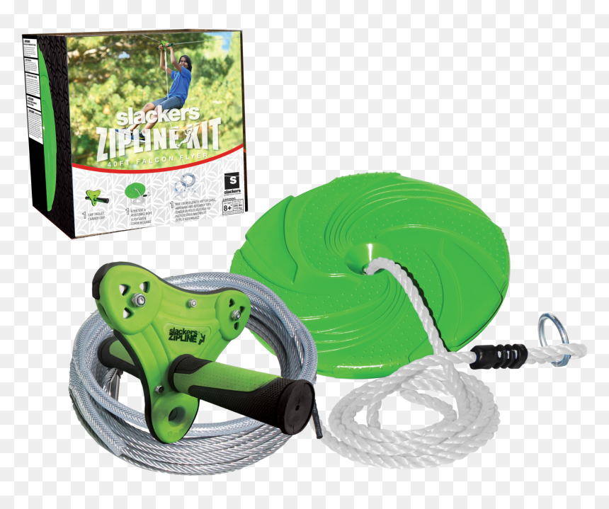 Seil Rutsche Garten Kinder, HD Png Download - zipline png
