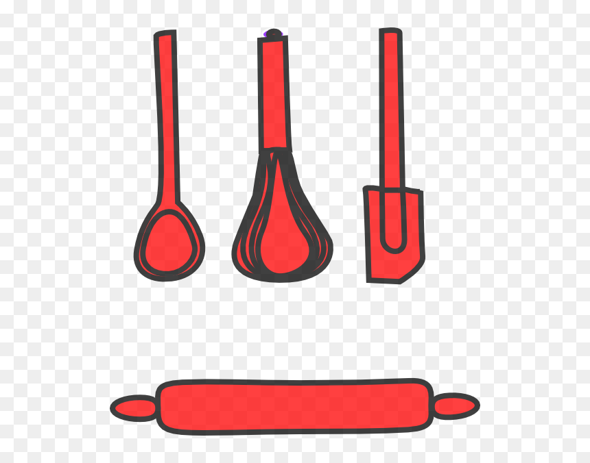 Wooden Rolling Pin Png Clipart - Bakery Clipart, Transparent Png - red pin png