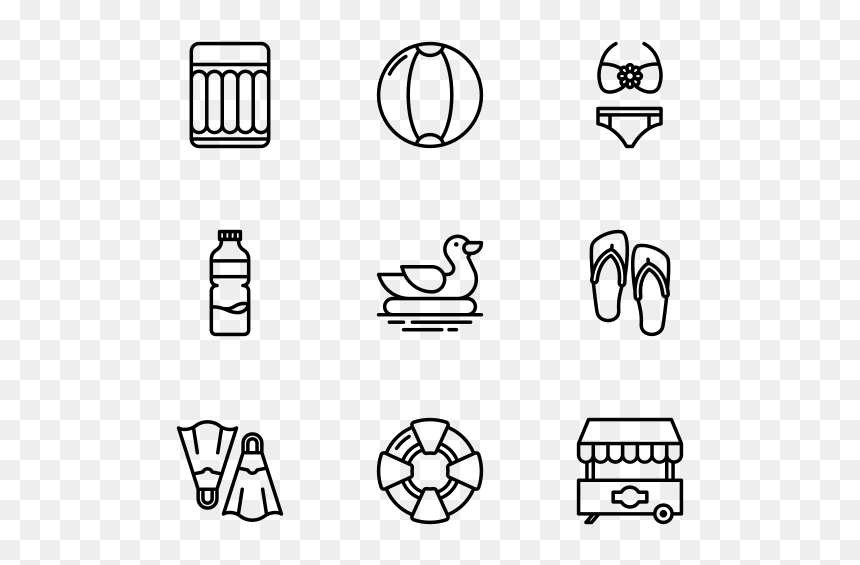 Iconos De Educacion Fisica Para Colorear, HD Png Download - waterslide png