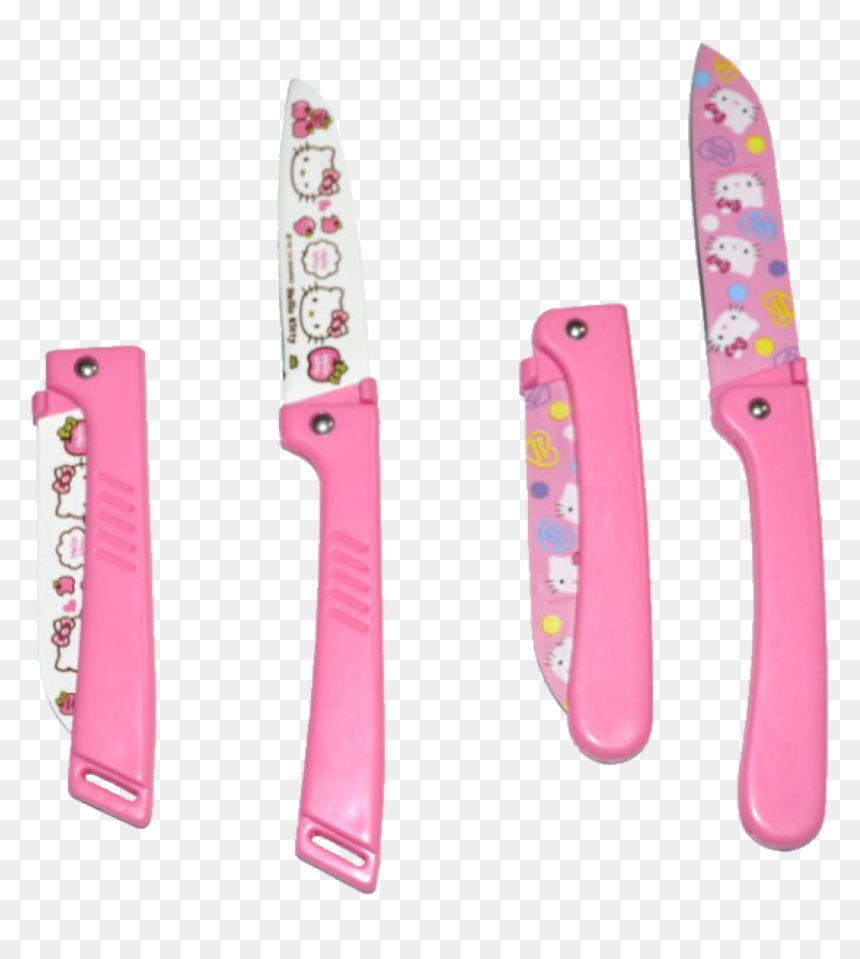 Aesthetic Hello Kitty Knife, HD Png Download - knife transparent png