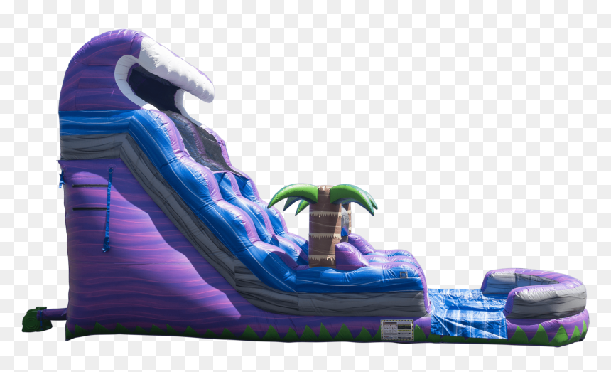 18 Ft Purple Crush Water Slide - Ez Inflatables, HD Png Download - waterslide png