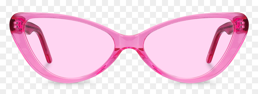 Neon Pink Glasses, HD Png Download - pink sunglasses png