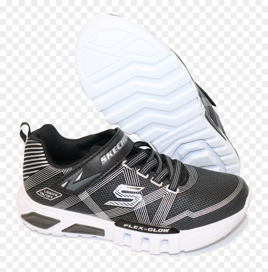Flex Glow Yth Charcoal - Running Shoe, HD Png Download - skechers png
