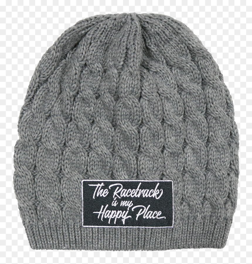 The Racetrack Is My Happy Place Women"s Embroidered - Beanie, HD Png Download - racetrack png