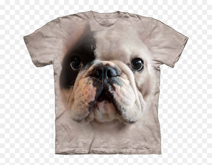 French Bulldog Face Shirt, HD Png Download - bulldog face png