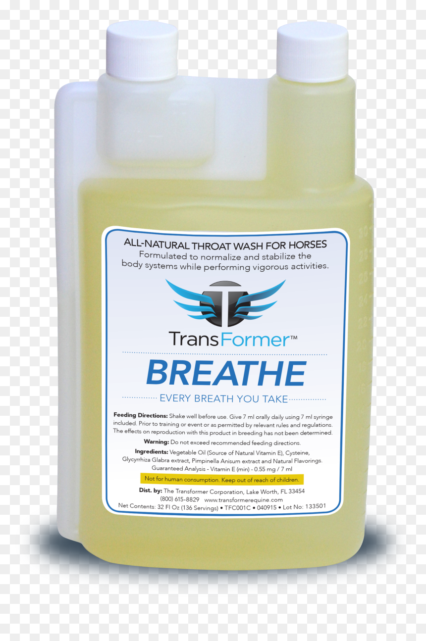 Transformer Breathe 32oz - Plastic Bottle, HD Png Download - breathe png
