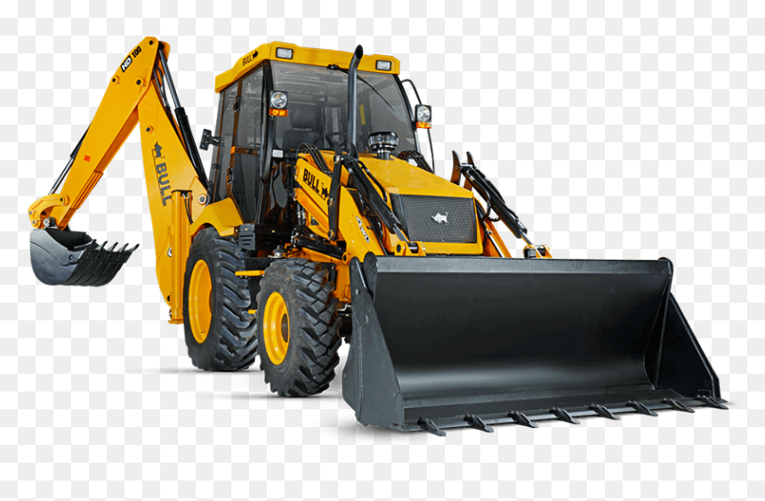 Bull Hd100 - Bull Backhoe Loader, HD Png Download - backhoe png