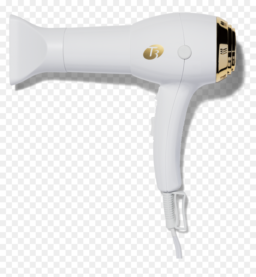 Featherweight Primary Primary Image - T3 Featherweight White Gold, HD Png Download - hairdryer png