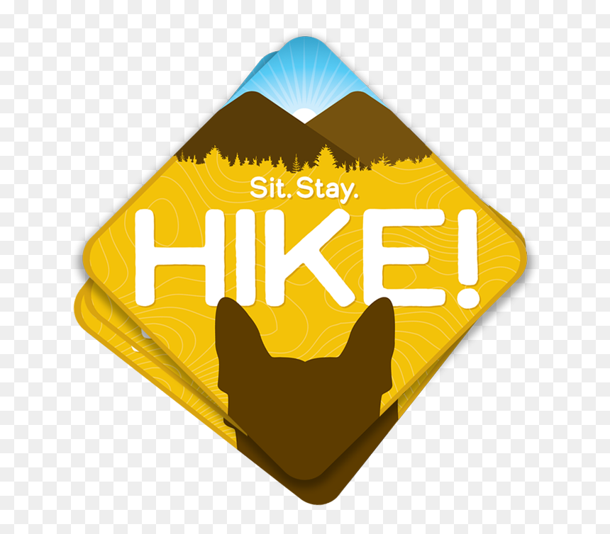 Hiking With Dogs Sticker By Mike Hosier - Traffic Sign, HD Png Download - hike png