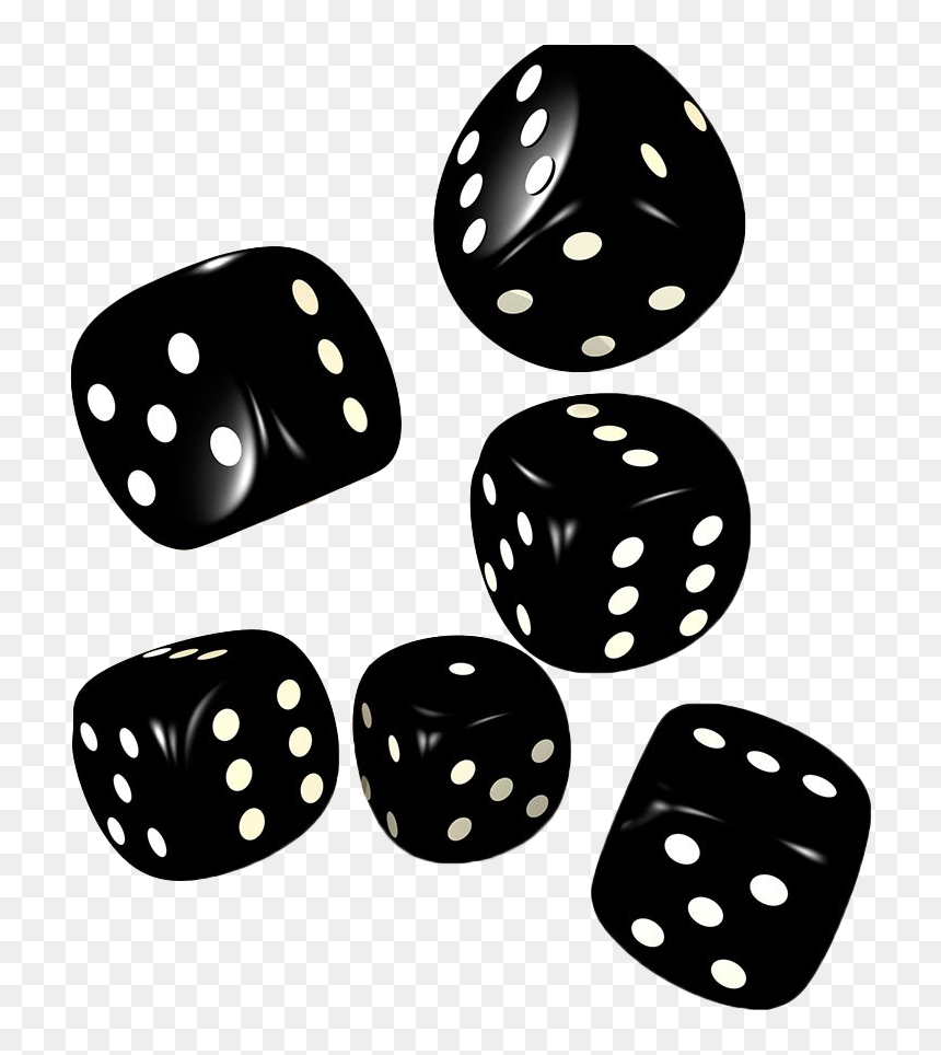 Dice Png - Black & White Dice Game Png, Transparent Png - white dice png