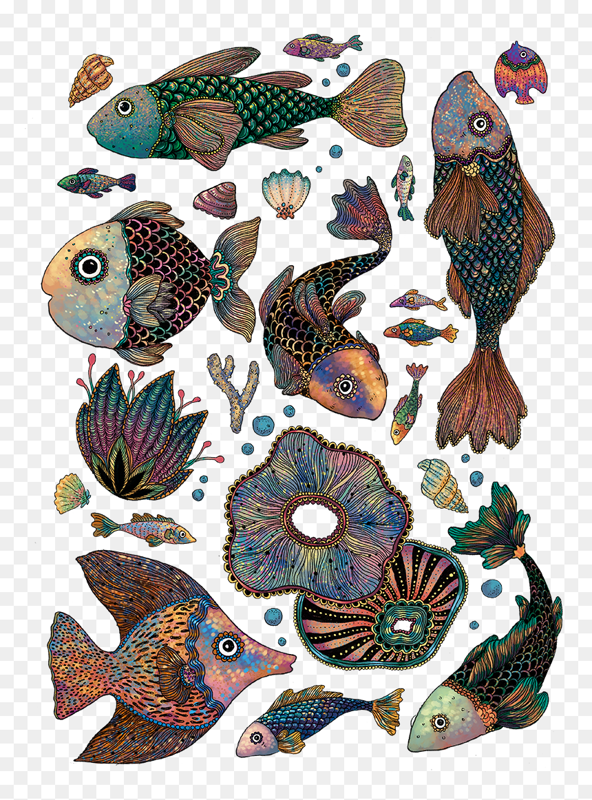 Illustration, HD Png Download - sea creatures png