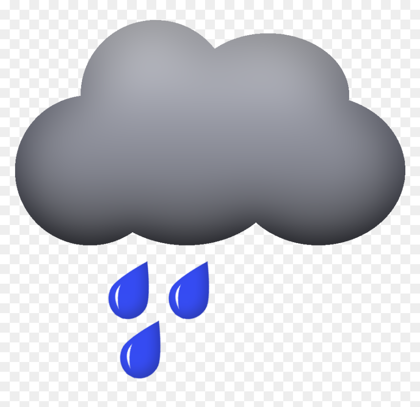 Light Rain Cloud - Heart, HD Png Download - cloudpng