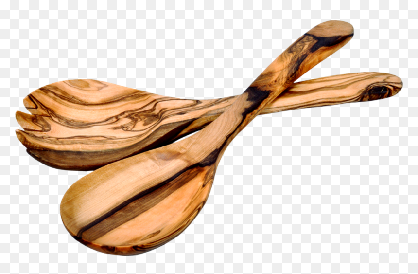 Clip Art Olive Wood Kitchen Utensils - Wooden Spoon Set Png, Transparent Png - kitchen utensils png