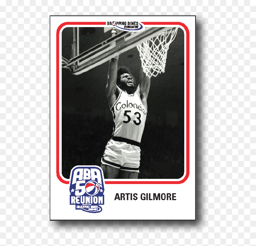 Artis Gilmore 40 Rebound Game, HD Png Download - basketball player dunking png