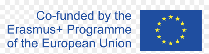 Co Funded By The Erasmus+ Programme, HD Png Download - european union flag png