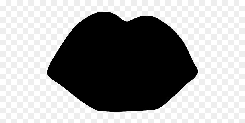 Black Lips Kiss Png Transparent Background - Heart, Png Download - lips kiss png
