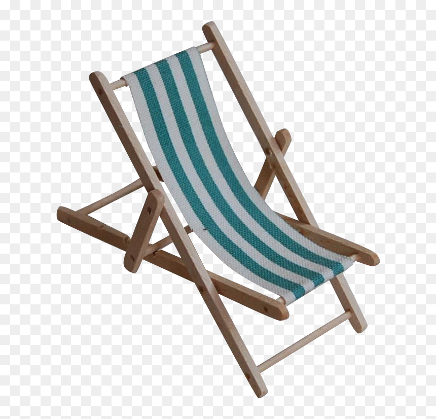 Deckchair Garden Furniture Chaise Longue - Transparent Background Beach Chair Png, Png Download - outdoor furniture png