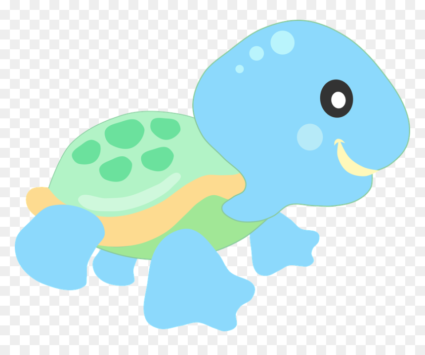 Sea Turtle Clipart Teal - Bichinhos Fundo Do Mar Png, Transparent Png - sea turtle clipart png