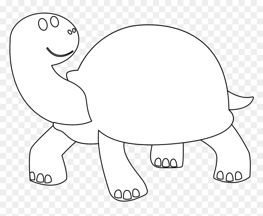 Free Download Sea Turtle Clipart Black And White Hd - Tortise Black And White Clipart, HD Png Download - sea turtle clipart png