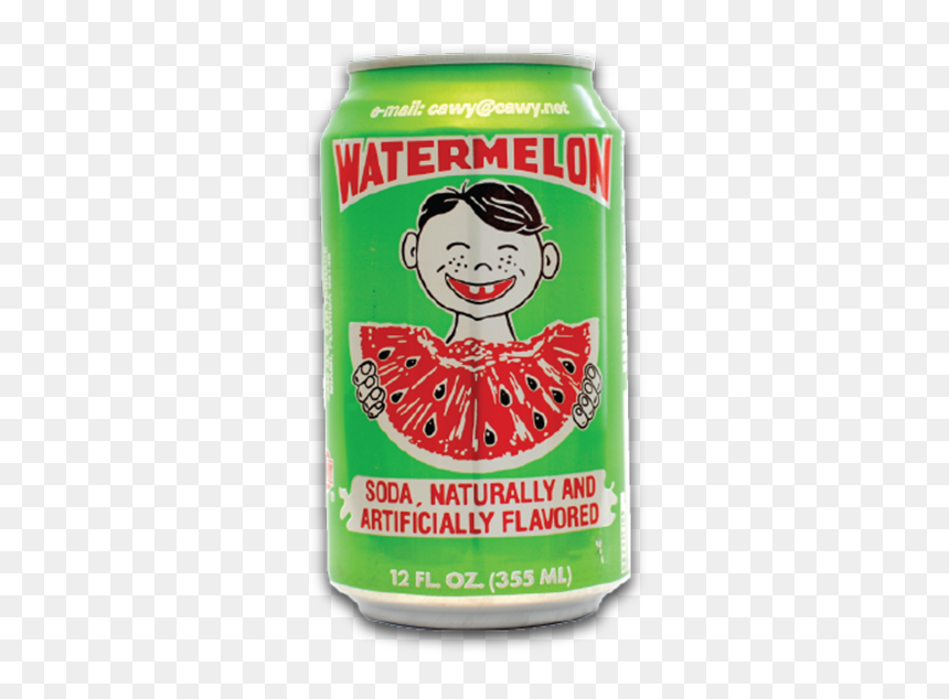 Cawy Watermelon Soda, HD Png Download - soda cans png