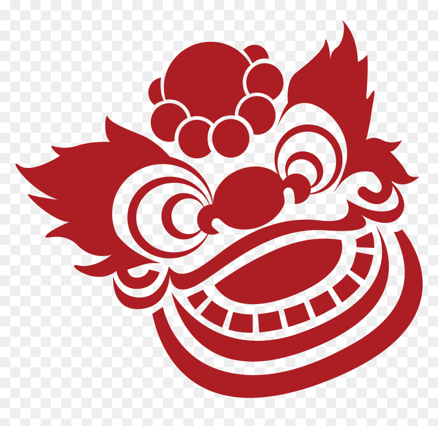 Transparent Lion Head Png - Chinese New Year Icon, Png Download - lion .png