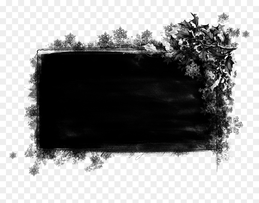 Black And White - Monochrome, HD Png Download - white snow png
