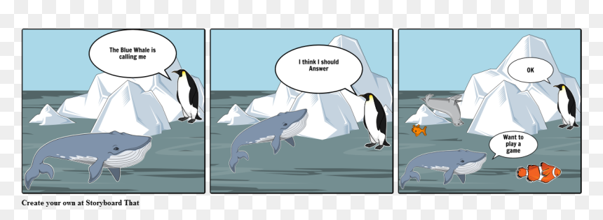 Penguins Jumping In Water Cartoon, HD Png Download - cartoon whale png