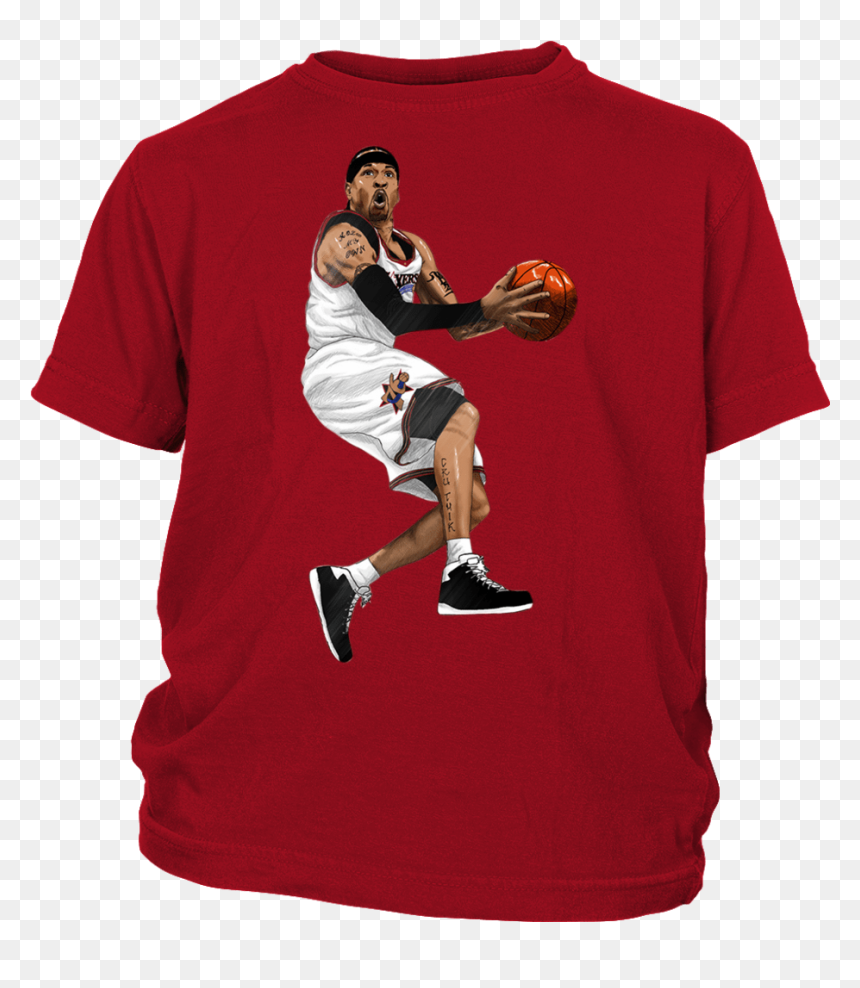 Retro Allen Iverson Youth Shirt - Basketball Moves, HD Png Download - sassy png