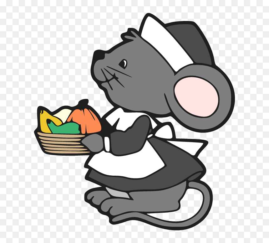Computer Mouse Cat Png Image High Quality Clipart - Pilgrim Mouse Clipart, Transparent Png - gray cat png