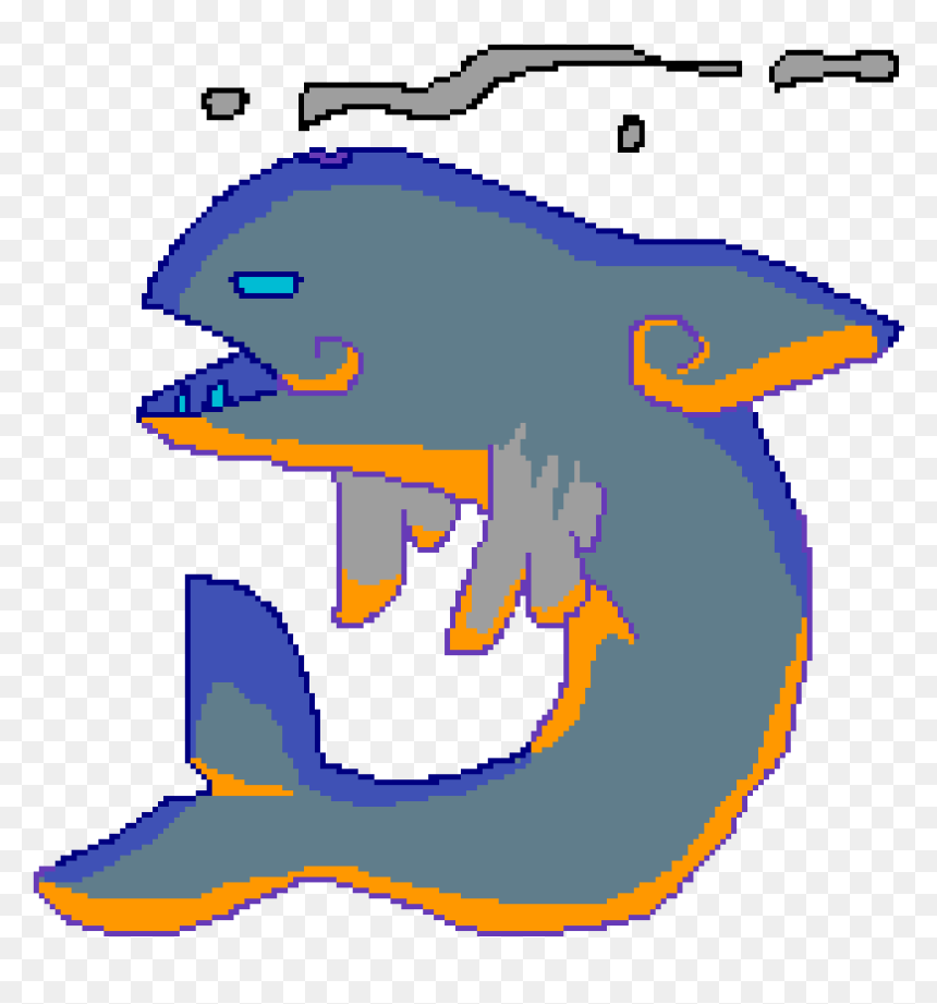 Clip Art Pixilart By Aloeveran - Cartoon, HD Png Download - cartoon whale png