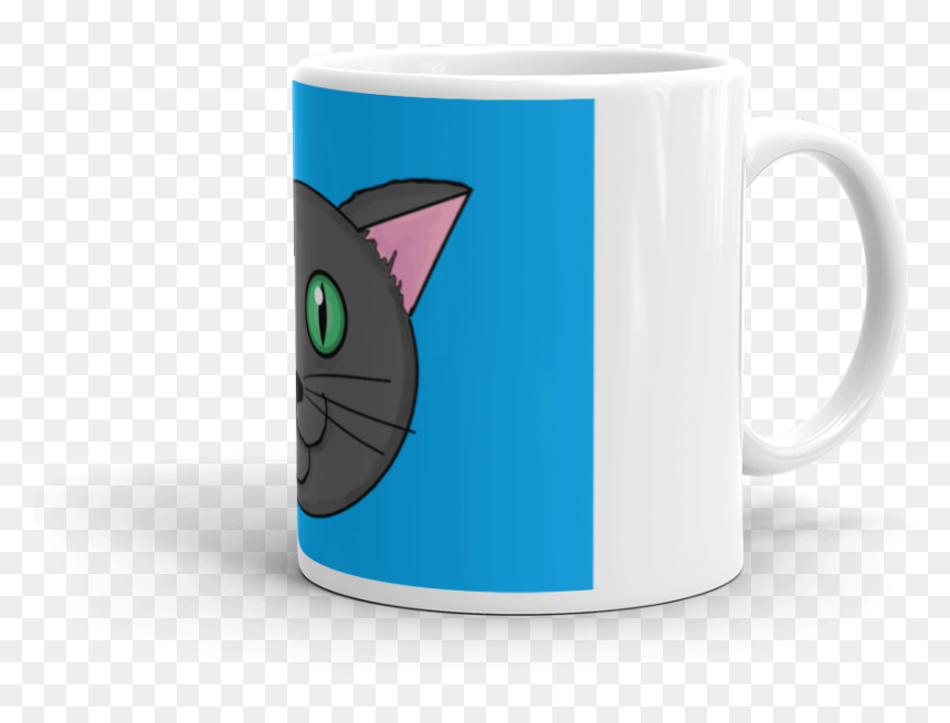 Coffee Cup, HD Png Download - gray cat png