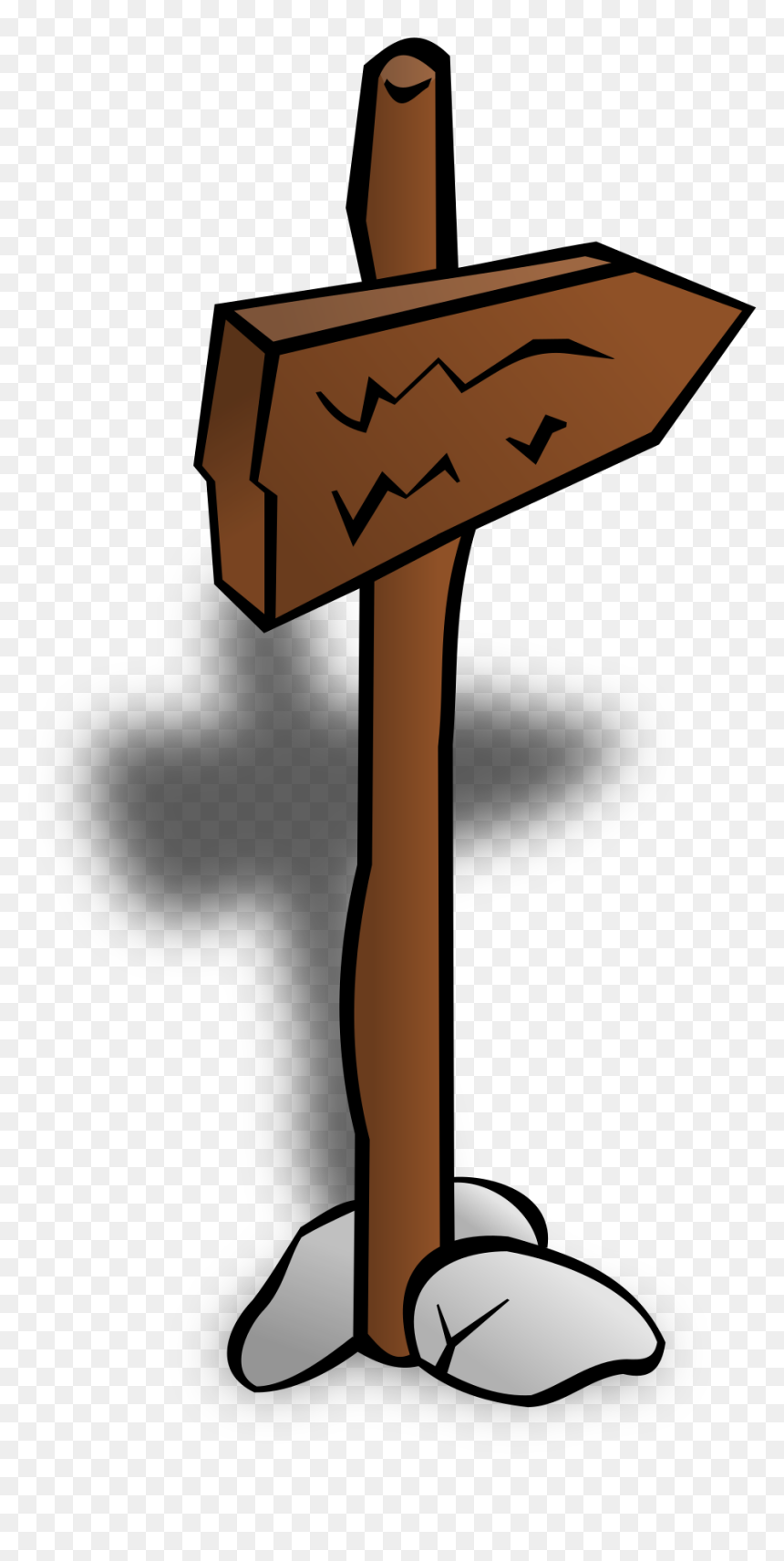 Transparent Wood Stick Png - Treasure Map Symbol Clipart Png, Png Download - wooden sign post png