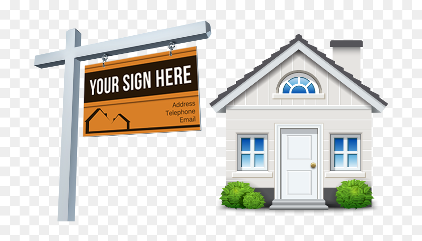 Pictogramme Maison Loupe, HD Png Download - wooden sign post png