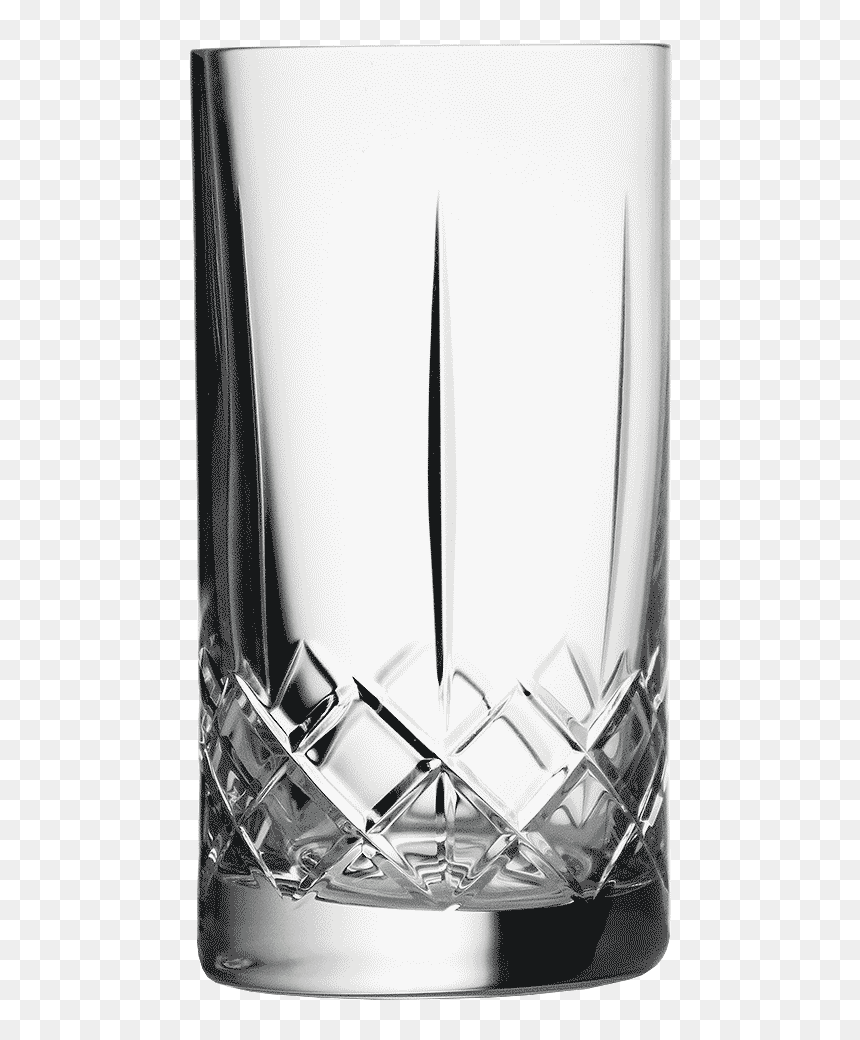 Ginza Tall Cuts Water Glass 24cl - Ginza Tall Cuts, HD Png Download - water on glass png