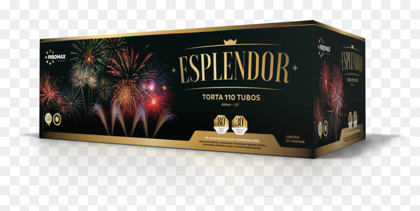 Torta 110 Tubos Esplendor, HD Png Download - fogos de artificio png