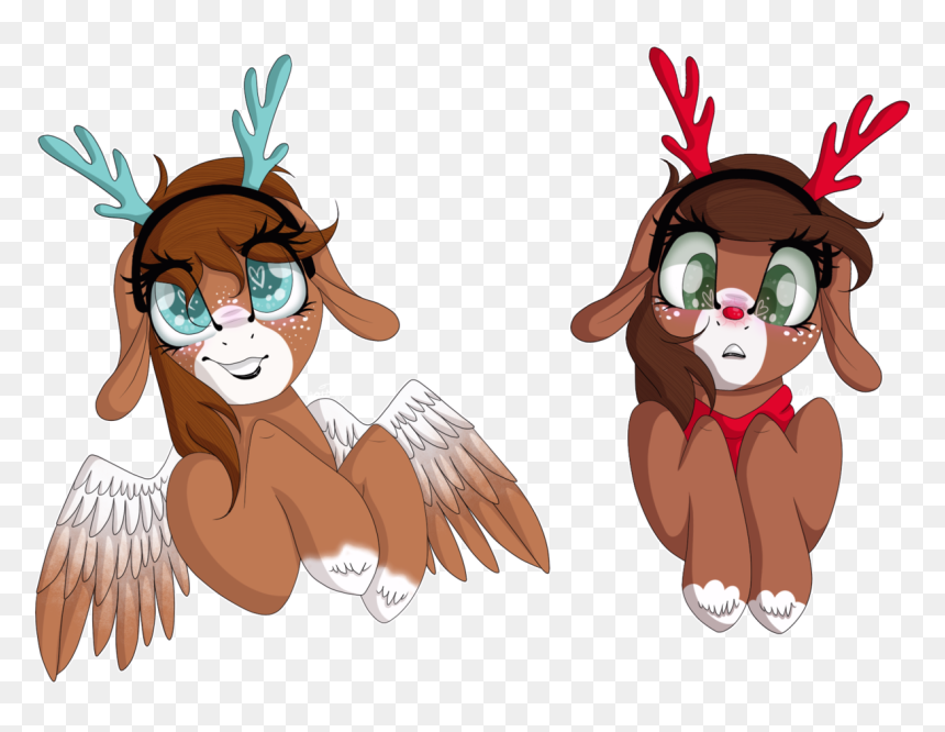 Cartoon, HD Png Download - reindeer antlers png