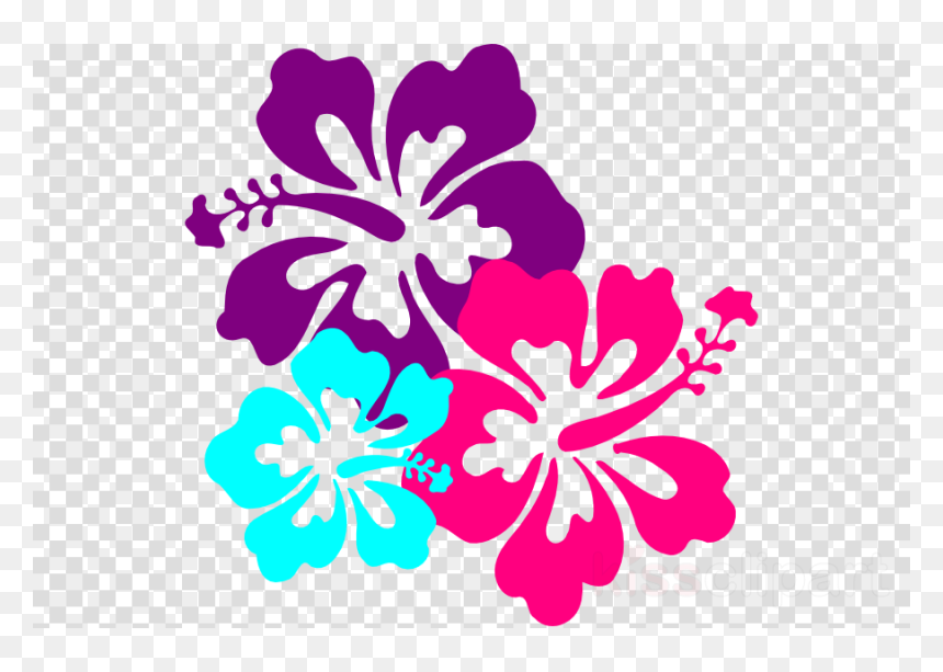 Clip Art Hawaii Floral, HD Png Download - hawaiian flowers png