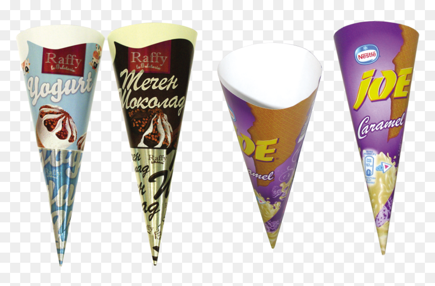 Ice Cream Cone With Cover, HD Png Download - lined paper png