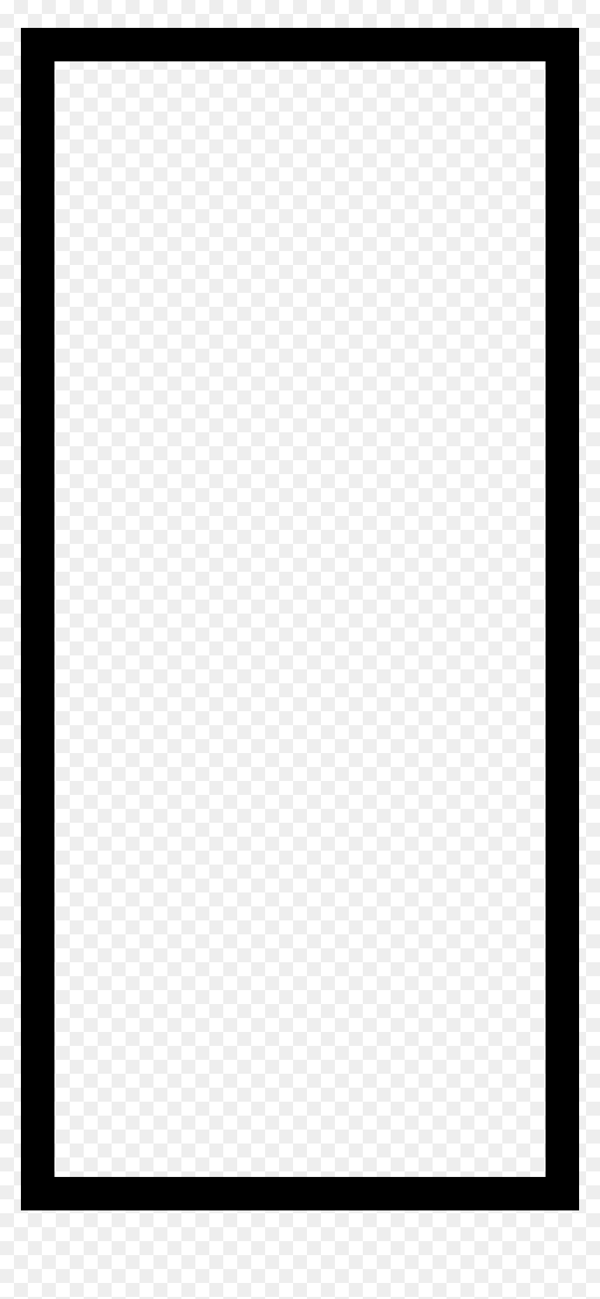 Monochrome, HD Png Download - rectangle outline png