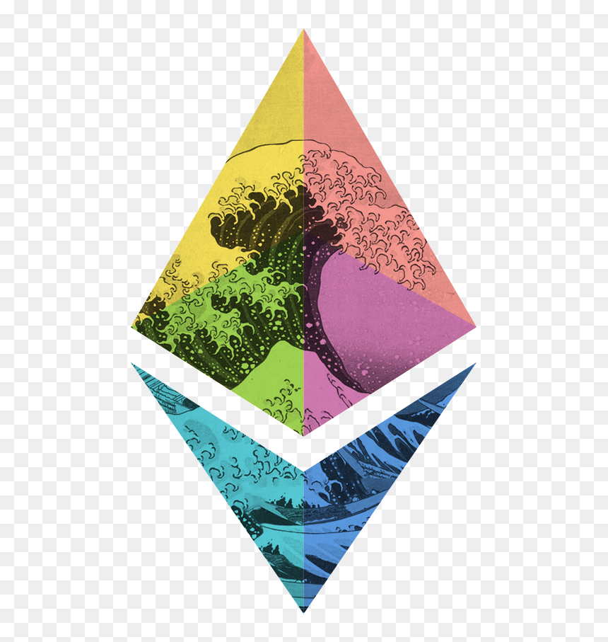 Classic Japanese Art Landscape, HD Png Download - ethereum png