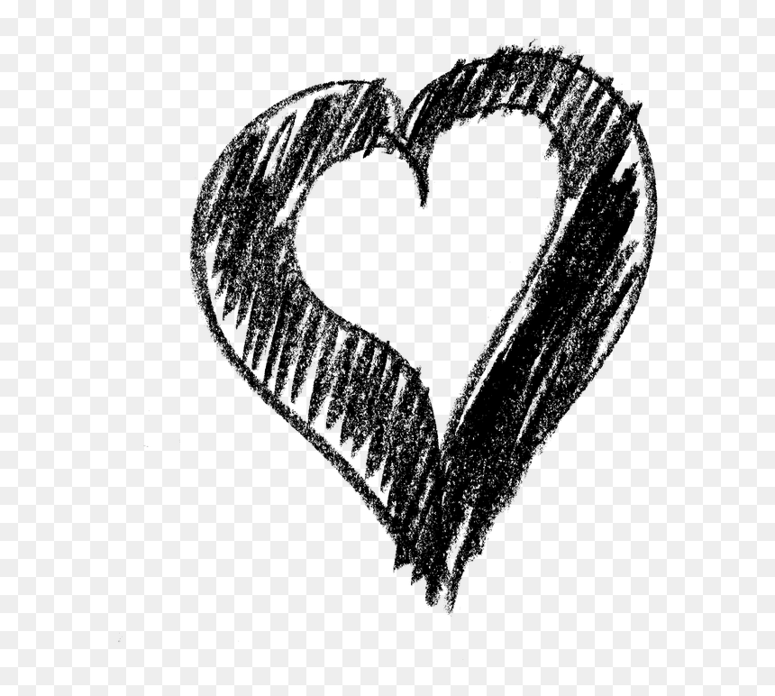 Heart Sketch Png Free, Transparent Png - love symbols png