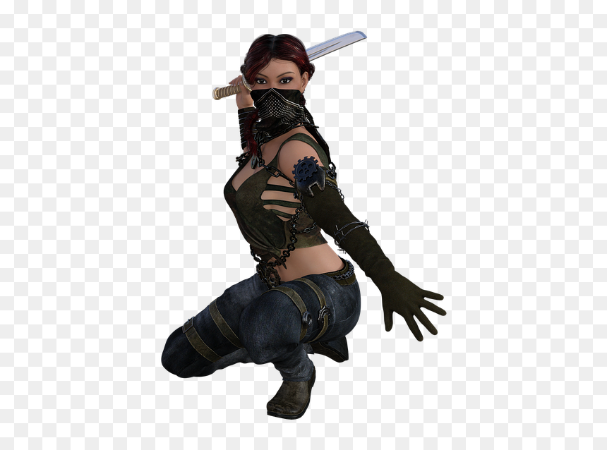 African Woman Warrior In Red, HD Png Download - warrior png