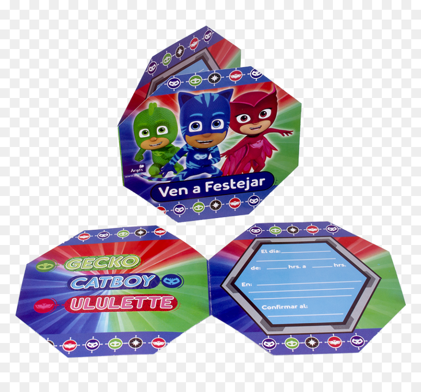 Invitaciones En 3d Pj Mask, HD Png Download - pj mask png