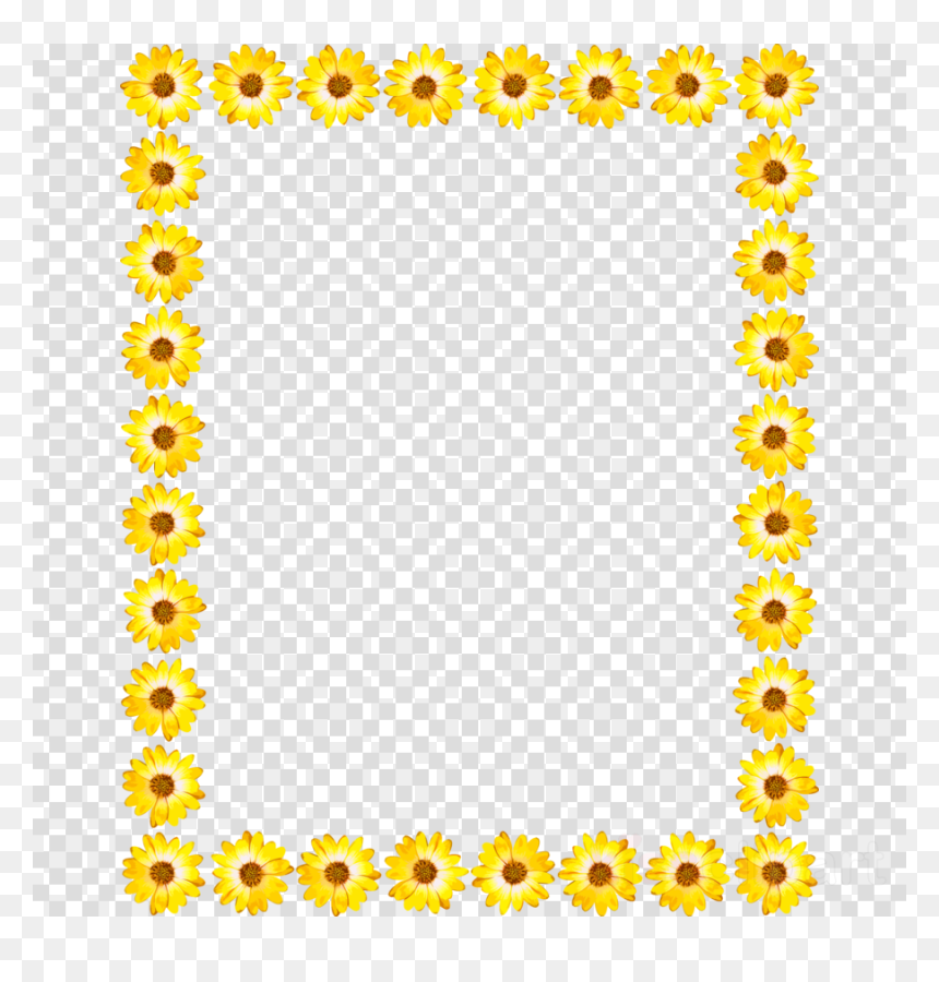 Flower Border Png Transparent, Png Download - yellow star png
