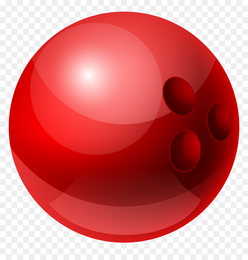 Red Bowling Ball Png, Transparent Png - bowling ball png