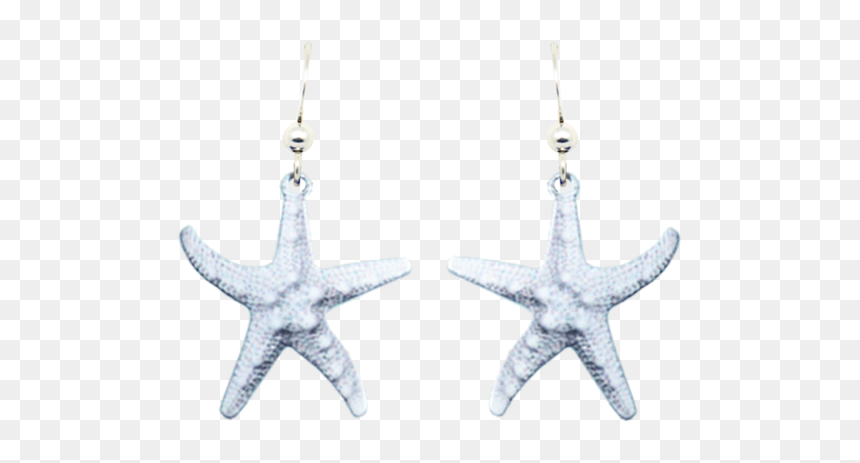 Earrings, HD Png Download - white starfish png