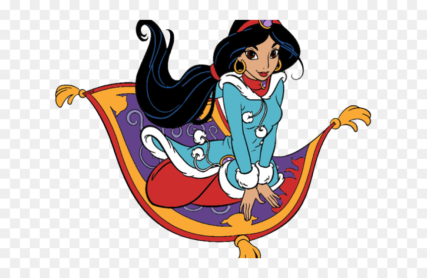 Winter Snow Clipart Disney - Jasmine Sur Son Tapis Volant, HD Png Download - winter snow png