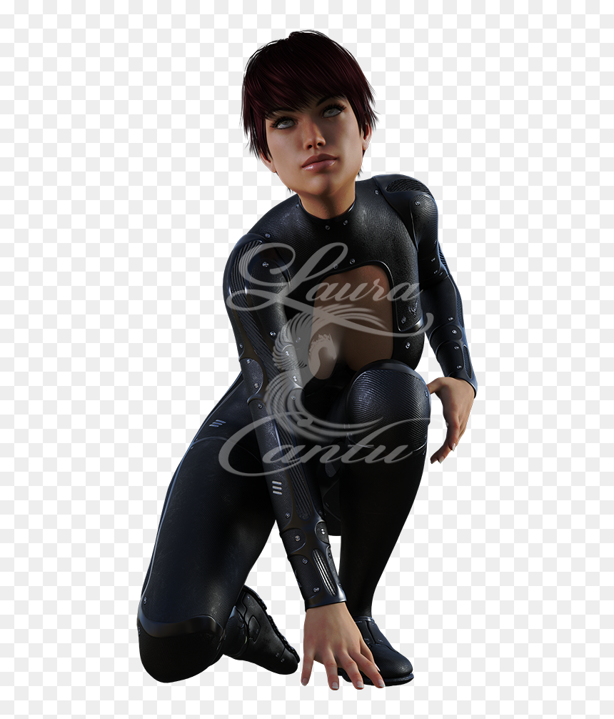 Wetsuit, HD Png Download - kneeling png