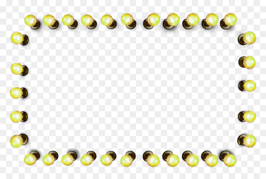 Clip Art Incandescent Lamp Yellow Simple - Light Bulb Border Png, Transparent Png - lightbulb png transparent